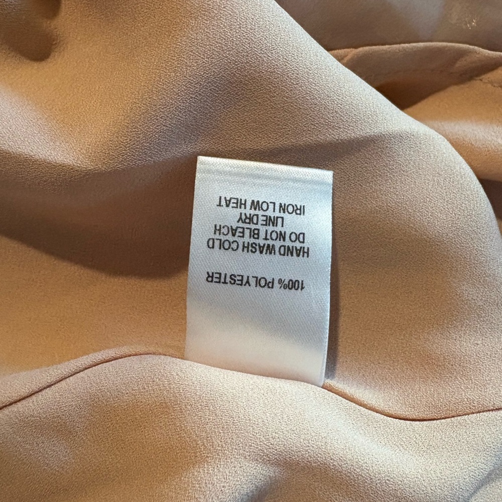 Lulus small maxi dress light pink gold print 633 - Picture 6 of 7